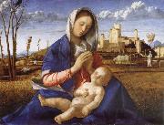 Giovanni Bellini Madonna in the Meadow oil painting artist